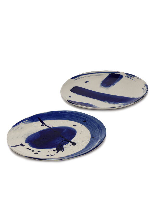 Serax Sophia dinner plate, 2 pcs, beige - blue, extra image