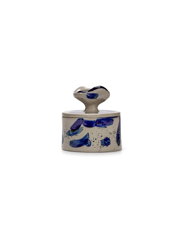 Serax Sophia storage pot 02, beige - blue, view 3