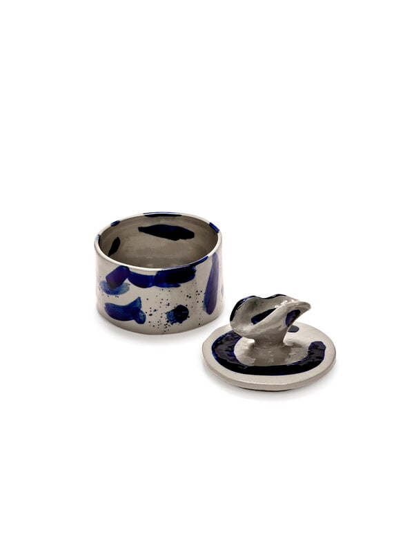 Serax Sophia storage pot 02, beige - blue, view 4