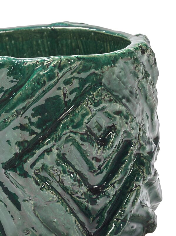 Serax Look At Me 06 flower pot, green, view 3