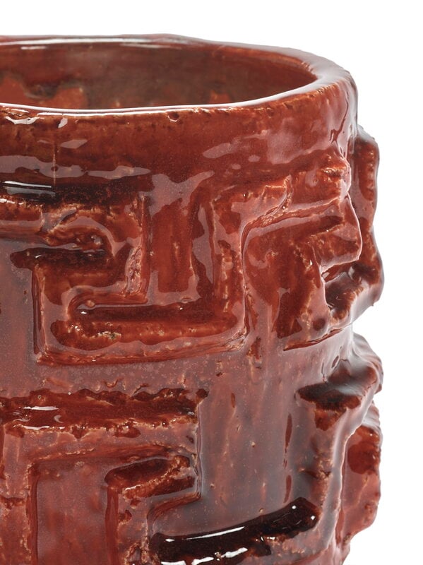 Serax Look At Me 07 flower pot, orange, view 3