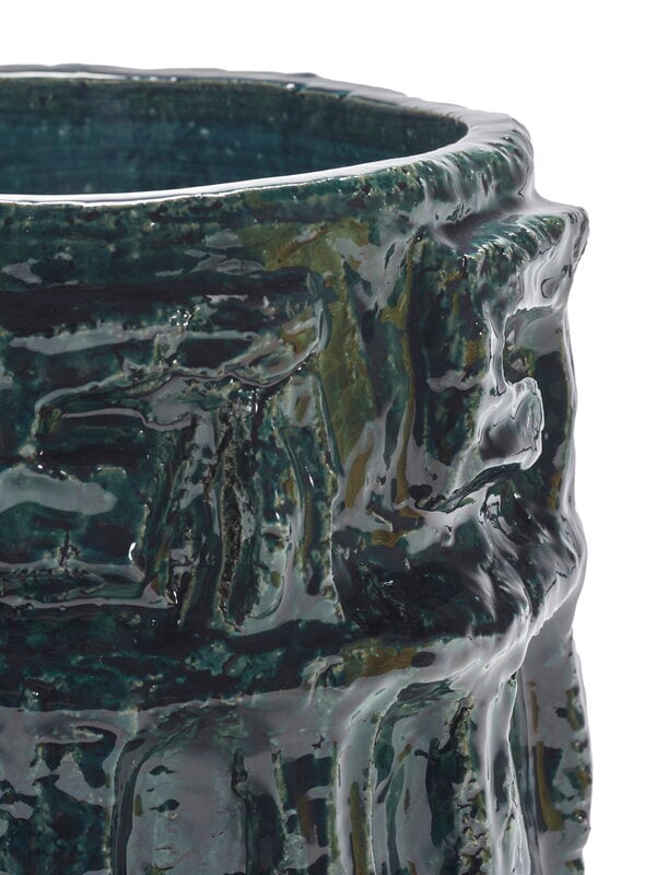Serax Look At Me 09 flower pot, blue - green, view 3