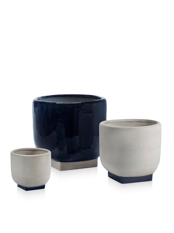 Serax Rosamar flower pot 05,  dark blue - grey, view 2