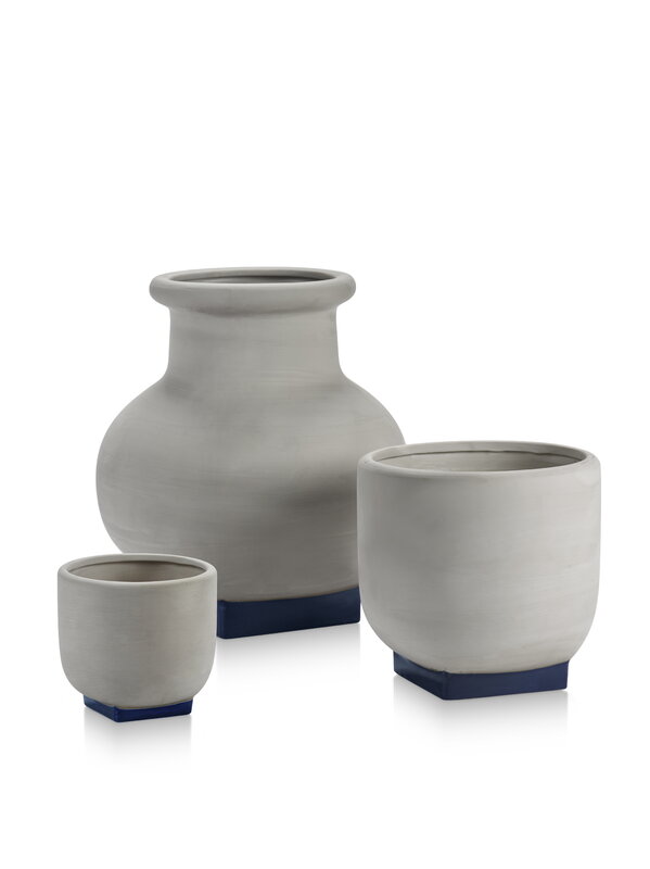 Serax Rosamar flower pot 07,  grey - dark blue, view 3