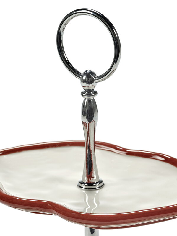 Serax Lips cake stand, two-tier, white - red, extra image