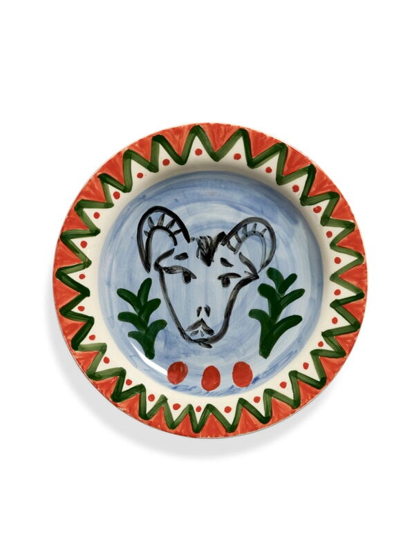 Serax Santiago de Borja dinner plate, 2 pcs, The Lovers, extra image