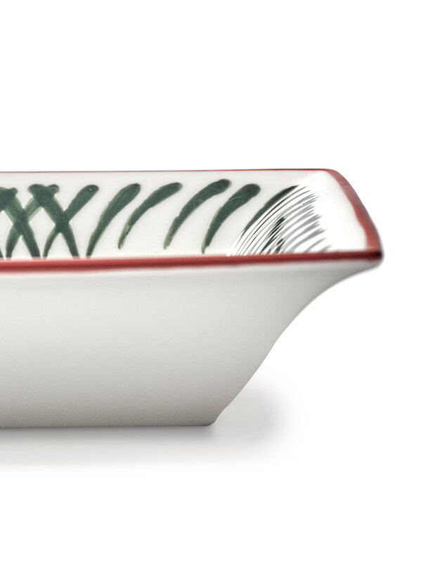 Serax Bazaar rectangular plate, red - green, extra image