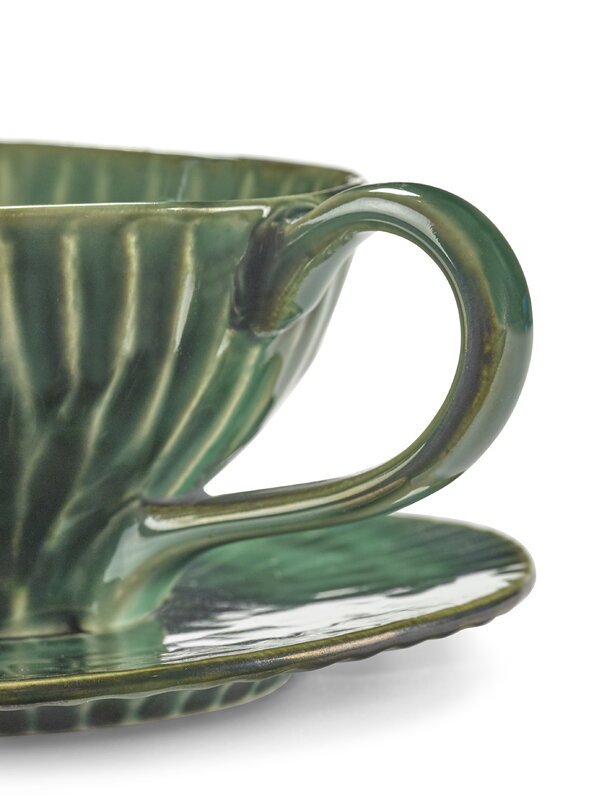 Serax Verde Lanza cappuccino cup, 2 pcs, green, extra image