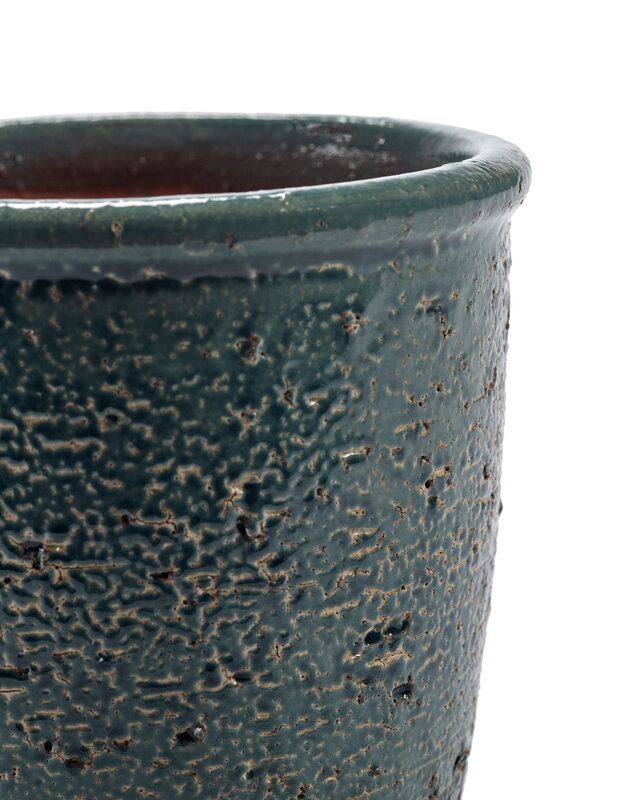 Serax Maceta Glazed Shades, L, azul, imagen extra