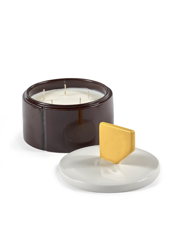 Serax Candela scented candle 03, L, burgundy - yellow, view 7