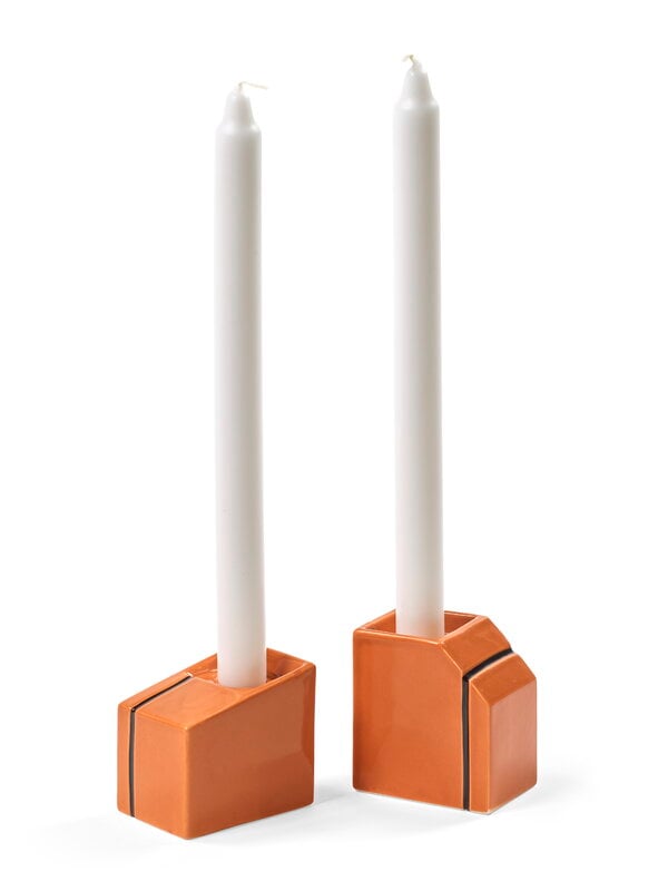 Serax Silos candle holder, 2 pcs, orange, extra image