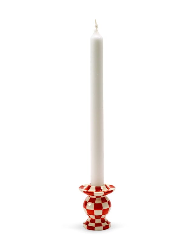 Serax Les Objets Mouleversants candle holder No. 2, red - white, view 4