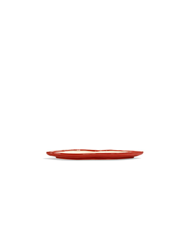 Serax Lips serving dish, M, white - red, extra image