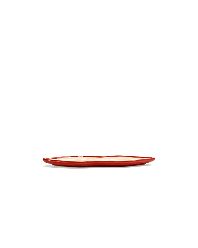 Serax Lips serving dish, L, white - red, view 3