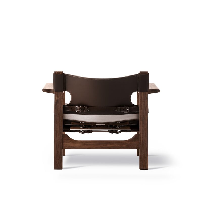Fredericia The Spanish Chair, pelle di cavallo marrone scuro - noce oliato, immagine extra