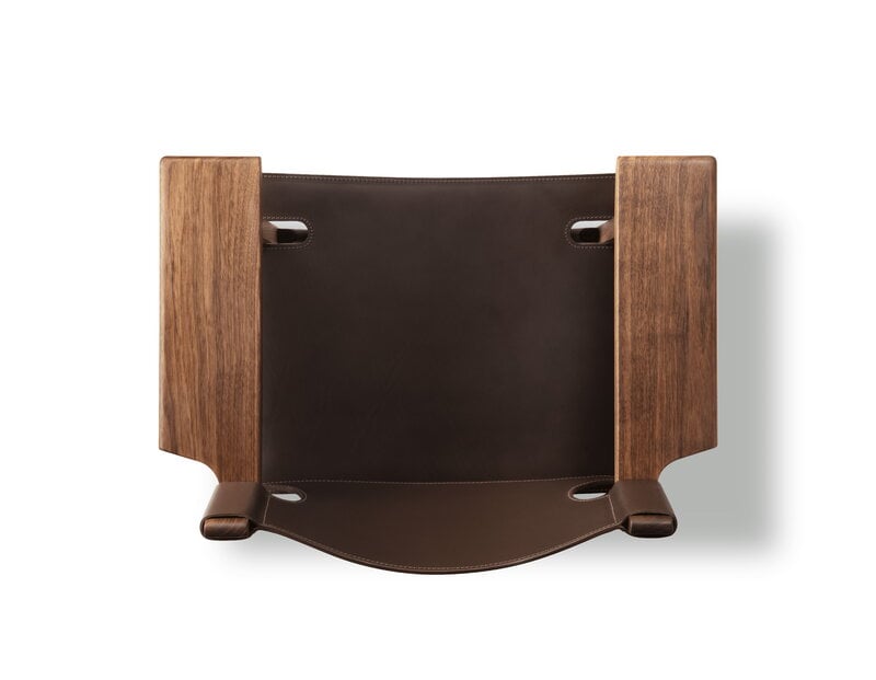 Fredericia The Spanish Chair, pelle di cavallo marrone scuro - noce oliato, immagine extra