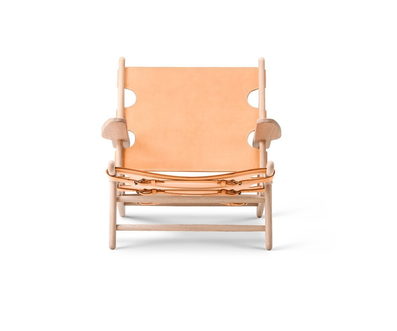 Fredericia The Hunting Chair, soaped oak- natural leather, extra image