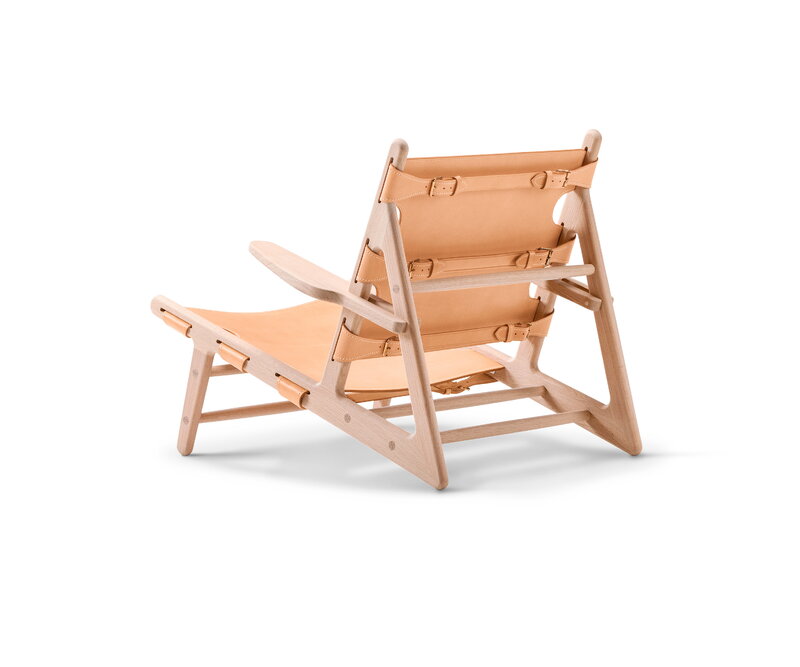 Fredericia The Hunting Chair, soaped oak- natural leather, extra image