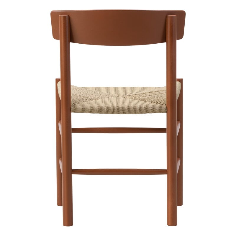 Fredericia J39 Mogensen chair, heritage red - paper cord, view 4