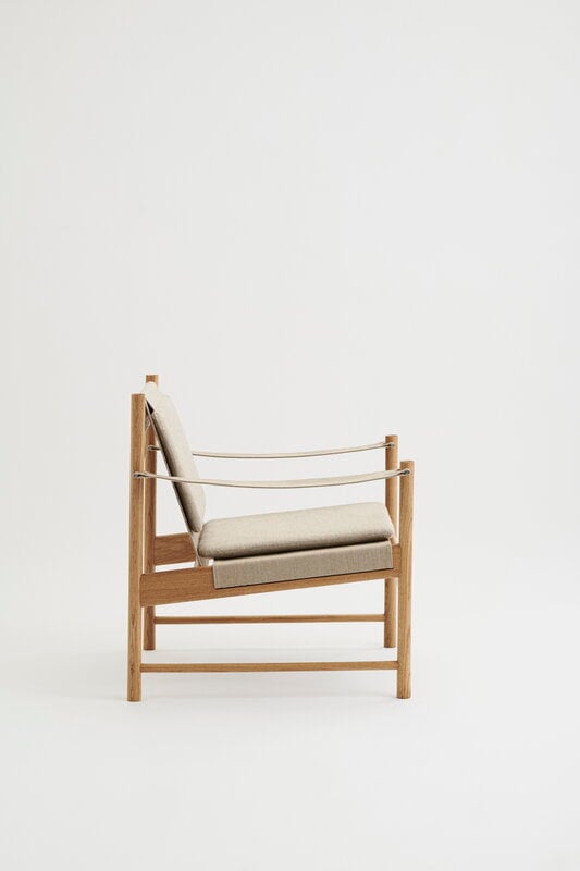 Brdr. Krüger HB lounge chair, oiled oak - Kvadrat canvas, extra image