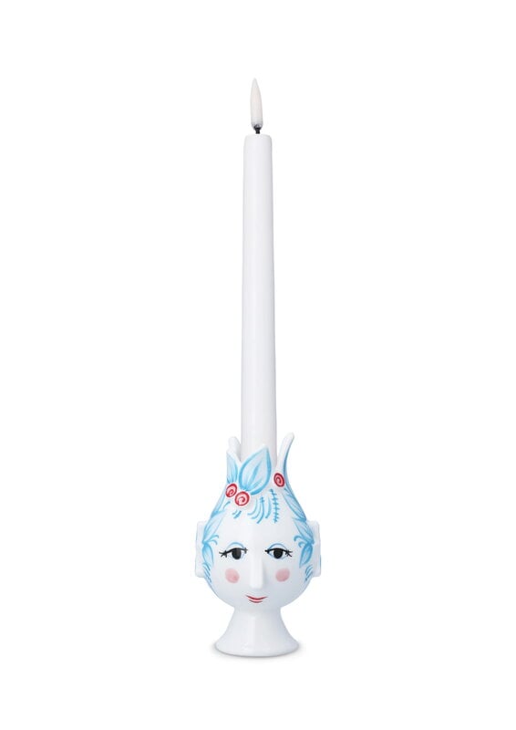 Bjørn Wiinblad Titania candle holder, 11,5 cm, light blue, extra image
