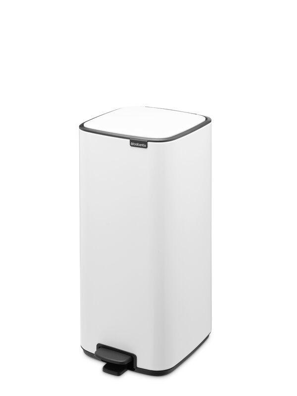 Brabantia Bo Pedal Bin 30 L, blanco, imagen extra