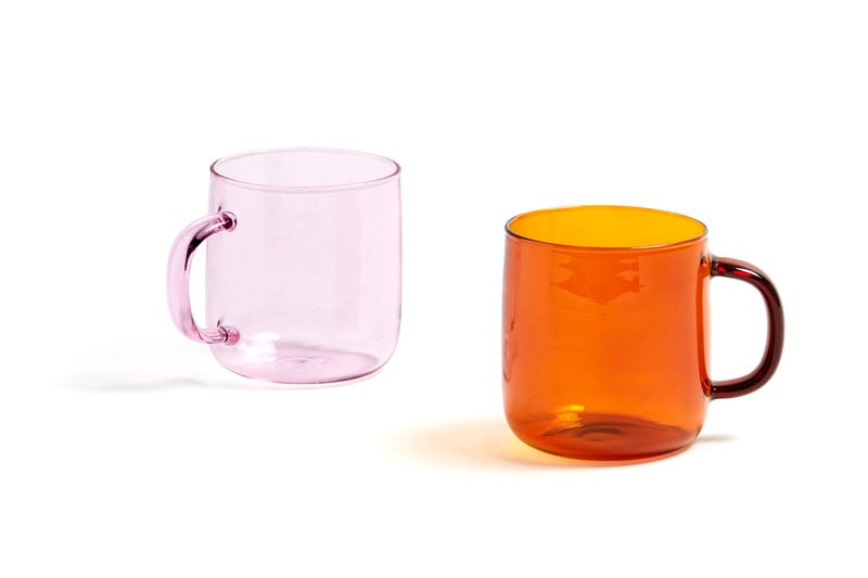Mug en verre transparent borosilicate ambre Muurla - La déco 2B