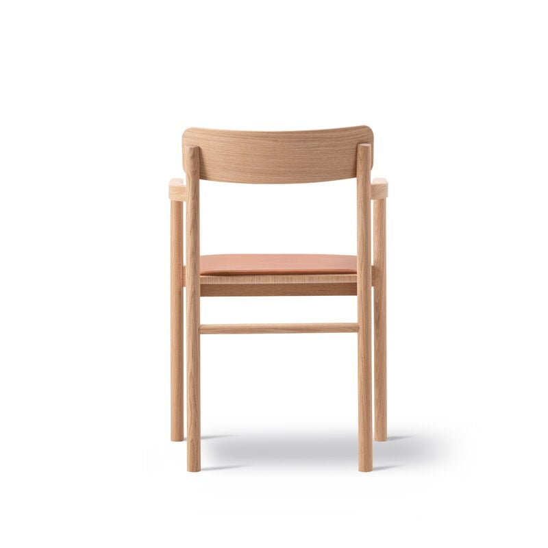 Fredericia Post chair, light oiled oak - cognac leather, extra image