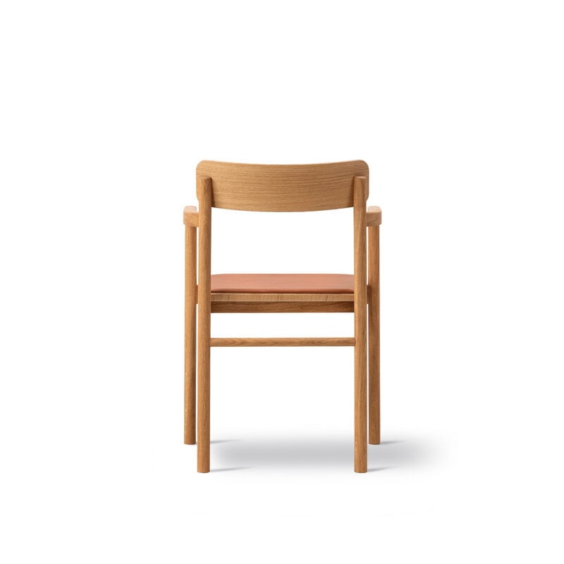 Fredericia Fauteuil Post, chêne huilé - cuir cognac, vue 3