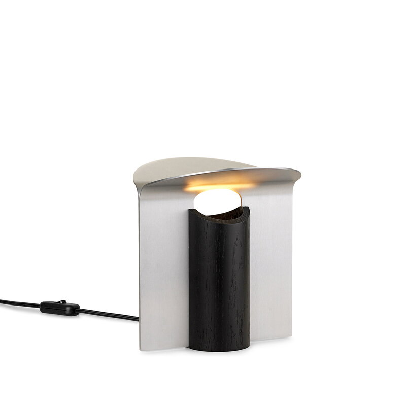 Carl Hansen & Søn RF200 Petal table lamp, black oak - brushed aluminium, extra image