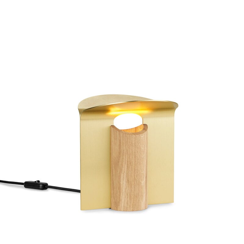 Carl Hansen & Søn RF200 Petal table lamp, oiled oak - brass, extra image