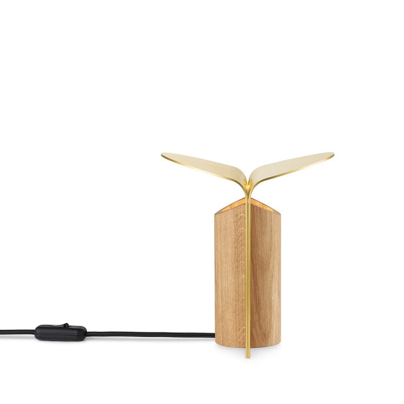 Carl Hansen & Søn RF200 Petal table lamp, oiled oak - brass, extra image