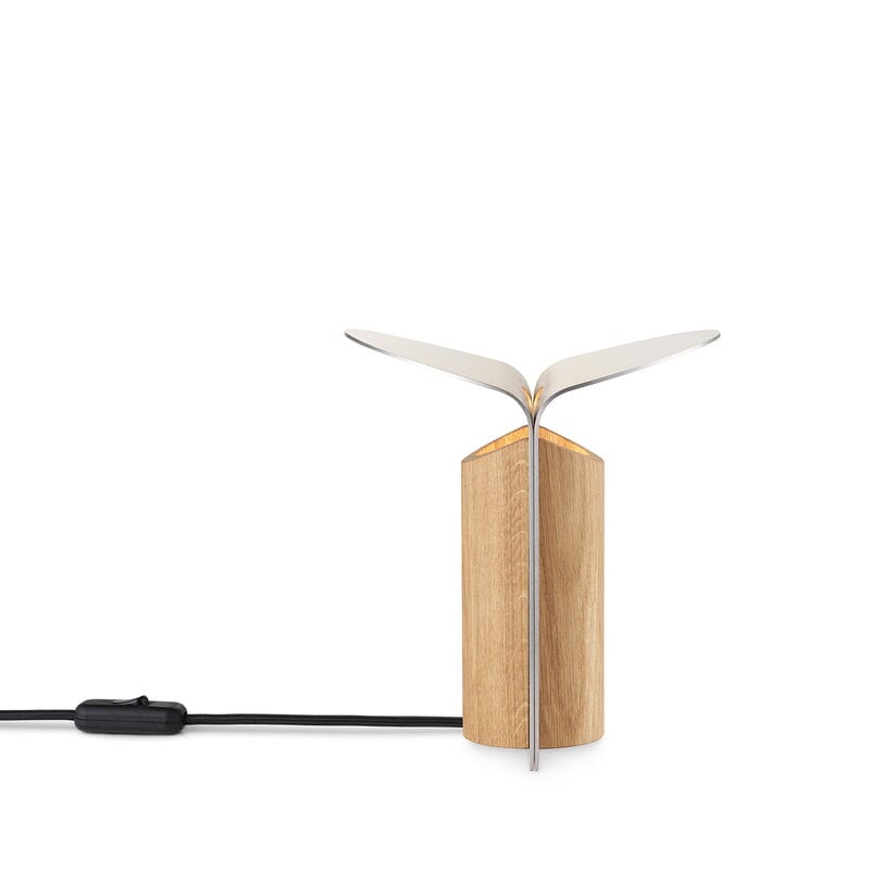 Carl Hansen & Søn RF200 Petal table lamp, oiled oak - brushed aluminium, extra image