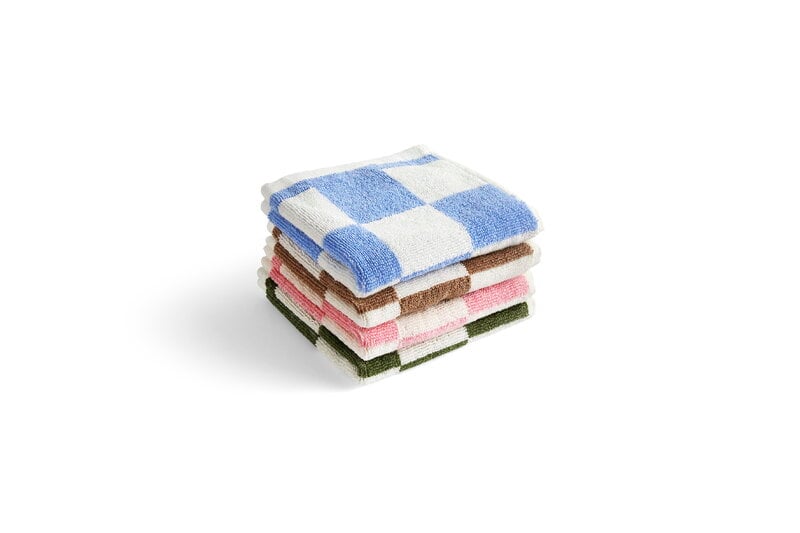 Checkered Hand Towels Minimalist Checkerboard  