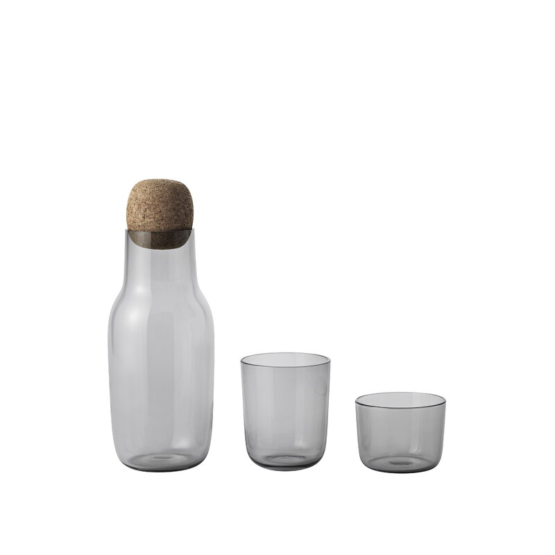 Muuto Corky Gläser, hoch, 4er-Set, grau, extrabild