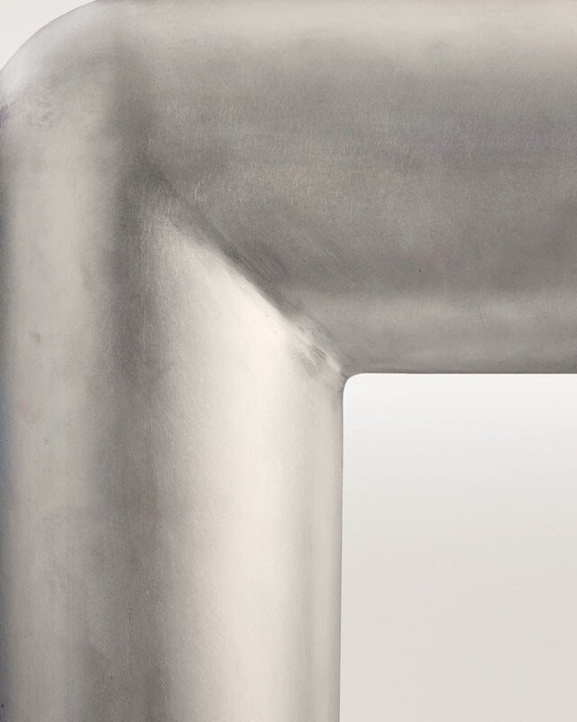 FORMARKIVET Cubio stool, 45 cm, raw aluminium, extra image