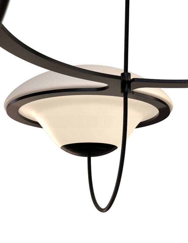 DCWéditions In The Air 3 chandelier, white, view 4