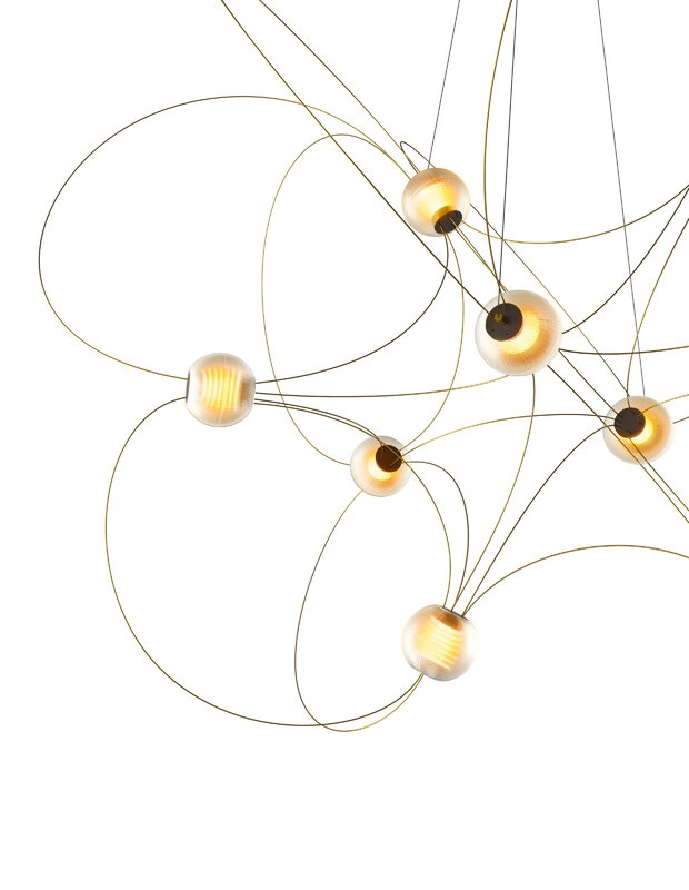DCWéditions Munari 10 pendant lamp, gold, extra image