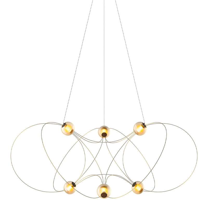 DCWéditions Munari 6 lampada a sospensione, oro, immagine extra
