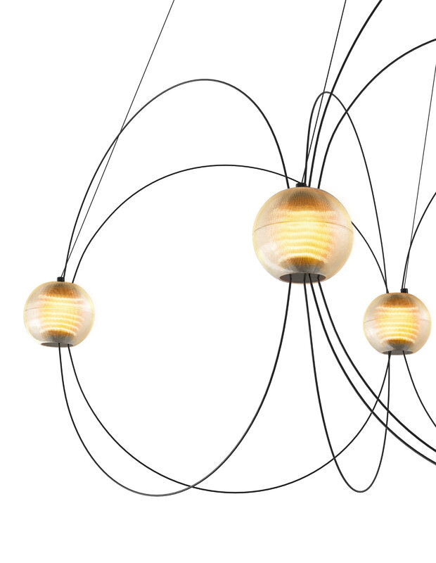 DCWéditions Munari 8 pendant lamp, black, extra image