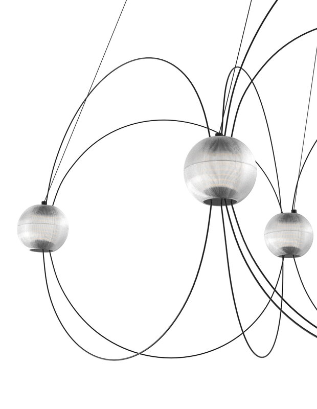 DCWéditions Munari 8 pendant lamp, black, extra image