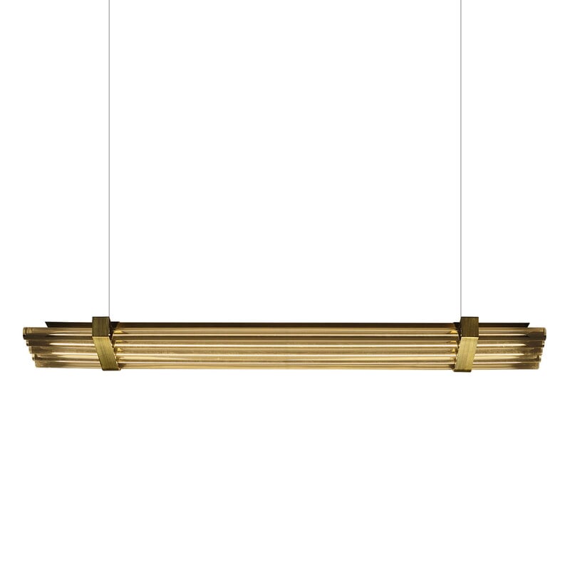 DCWéditions Lampada a sospensione Seagull, 1200 mm, bronzo, immagine extra