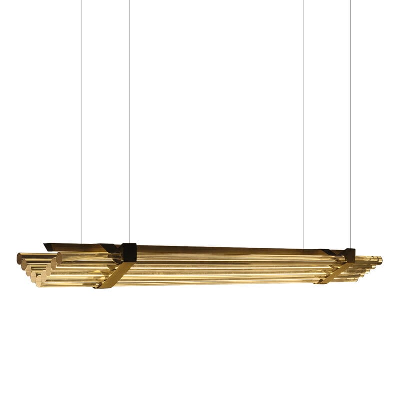 DCWéditions Lampada a sospensione Seagull, 1200 mm, bronzo, immagine extra