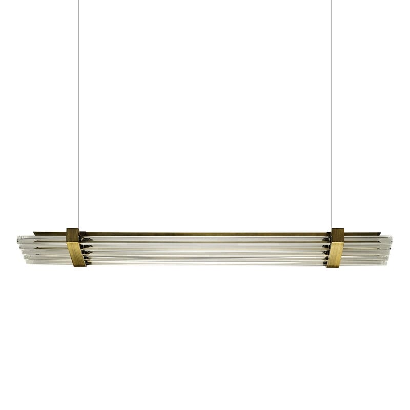 DCWéditions Lampada a sospensione Seagull, 1200 mm, bronzo, immagine extra