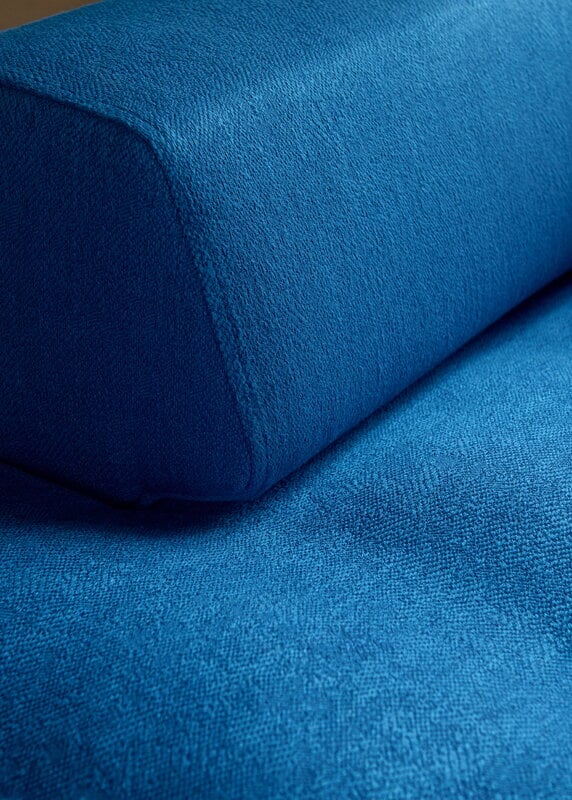 Fredericia Delphi Elements sofa, conf. E, brushed aluminium - blue Keiga 762, extra image