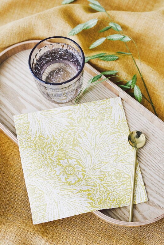 Havi William Morris napkin, Marigold, 20 pcs, yellow, extra image