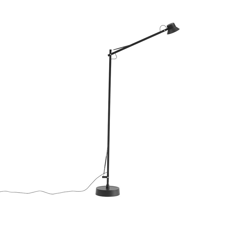 Muuto Dedicate lattiavalaisin, musta, näkymä 3