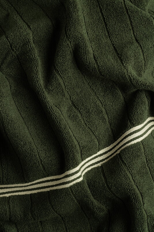 Baina Bath sheet Matheson, 90 x 170 cm, moss, view 4