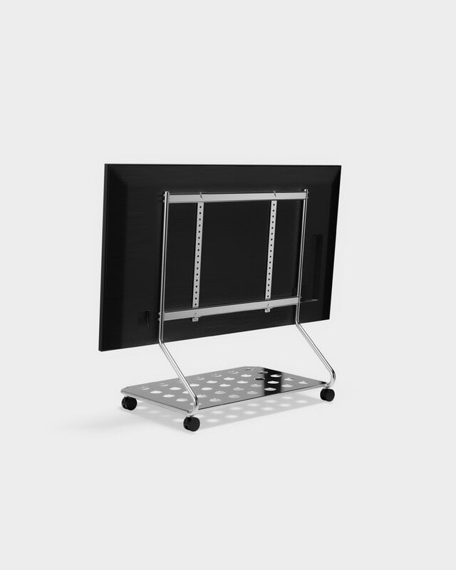 Pedestal Disco TV stand, chrome, extra image
