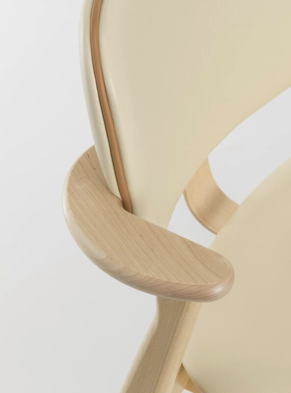 Artek Domus stol, lackerad björk - Prestige cream - Prestige nougat, extrabild